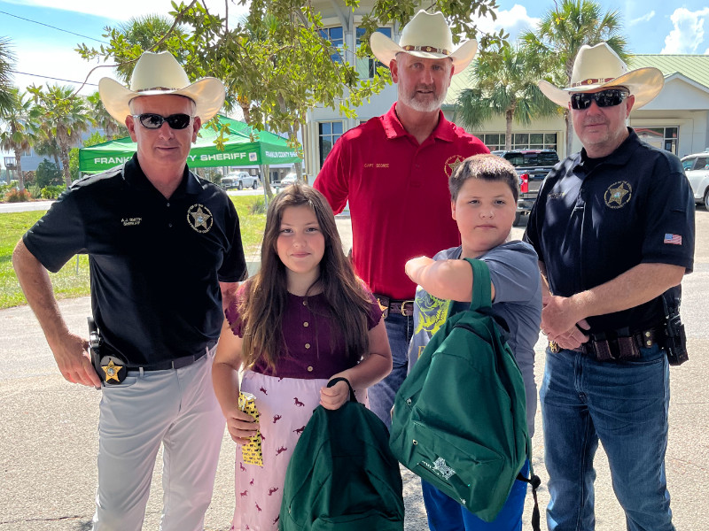 Sheriff Smith and team in Carrabelle Florida